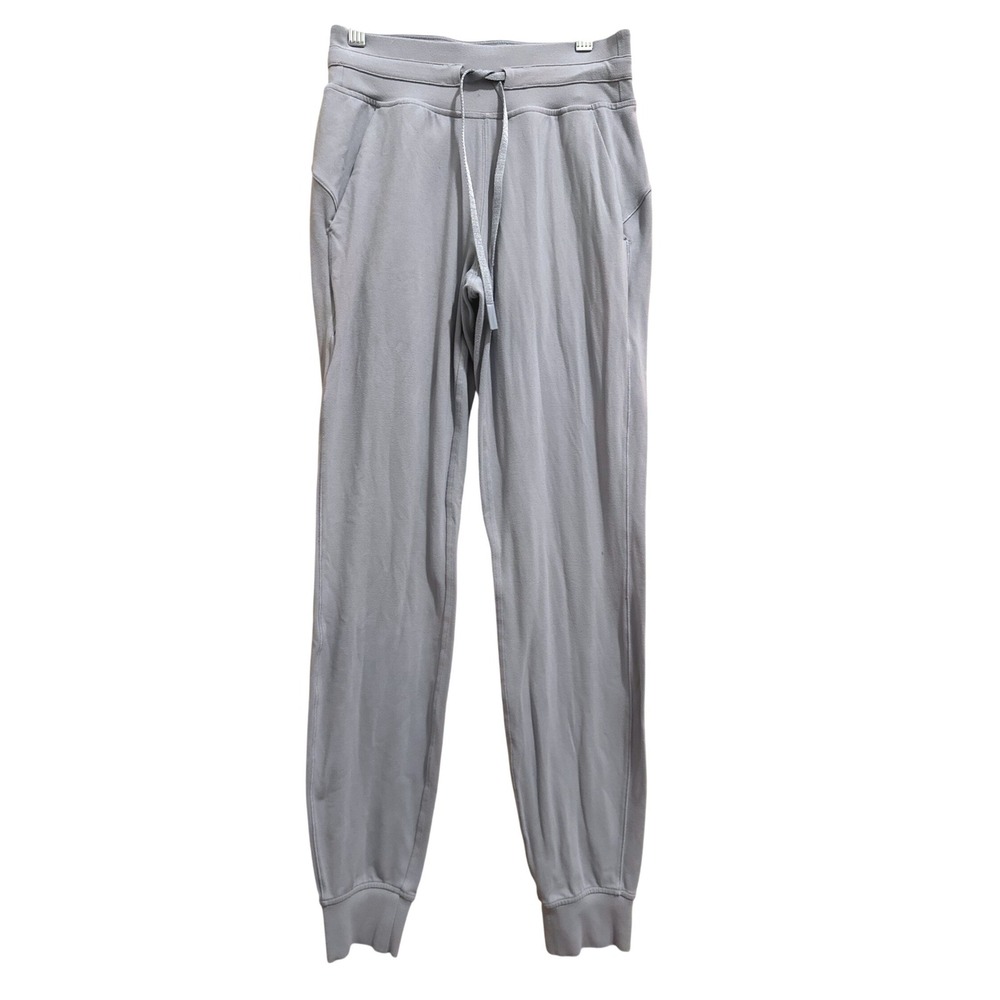 Lululemon Ready To Rulu Pant Jogger Light Blue Gray Size 2 LW5CP1S Athleisure